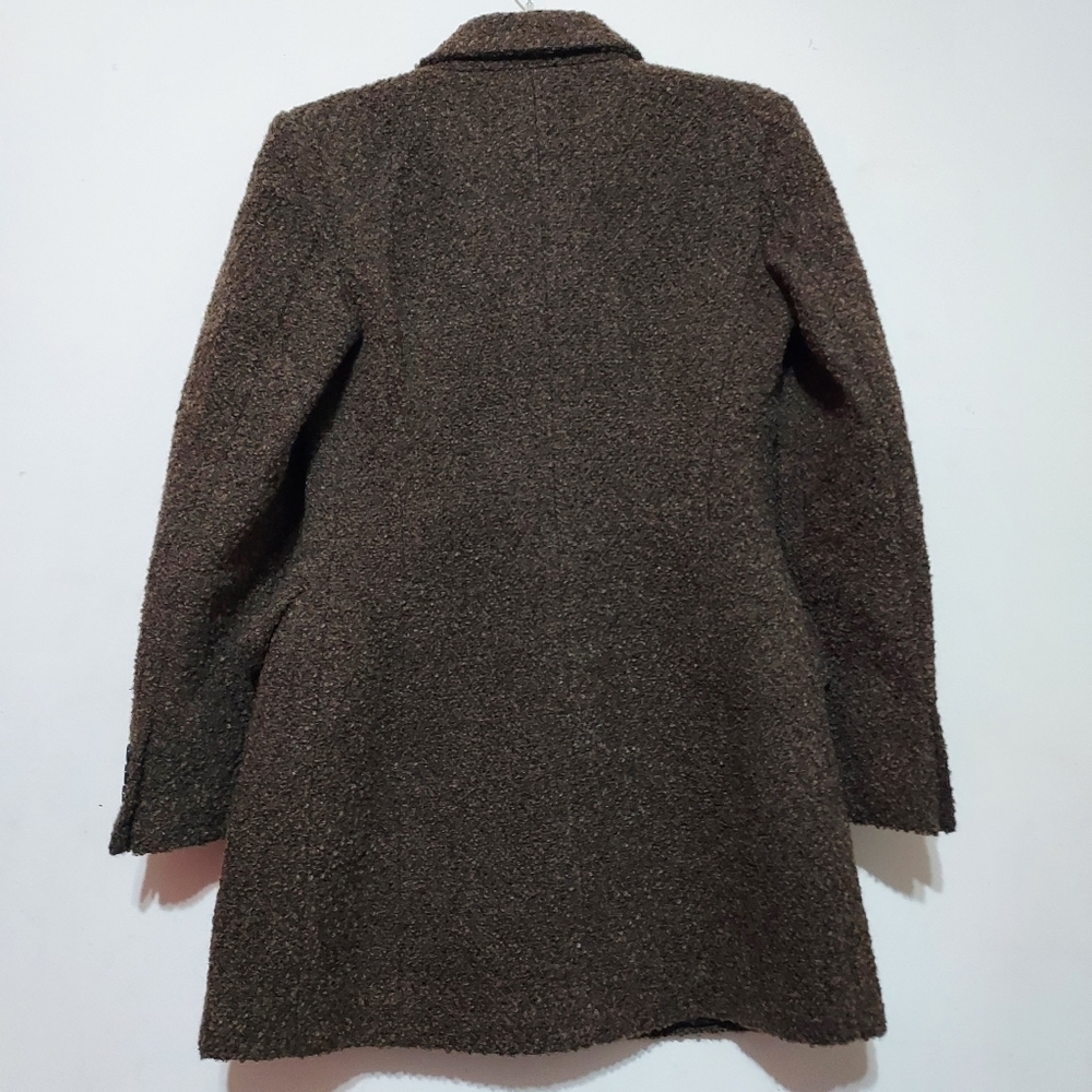 Zara Long Buttoned Bougle Double Breasted Blazer Coat SZ- Medium - Picture 7 of 8